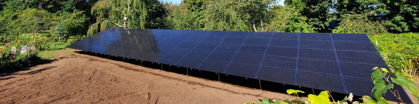 Ground-mounted solar array in rural Utah
